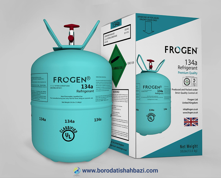 گاز مبرد R134a برند فروژن 1 گاز مبرد R134a برند فروژن