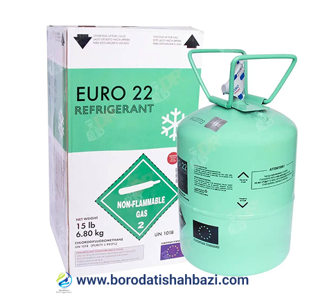 گاز مبرد R22 برند یورو 1 گاز مبرد R22 برند یورو