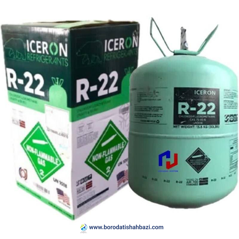 گاز مبرد R22 برند آیسرون 1 گاز مبرد R22 برند آیسرون